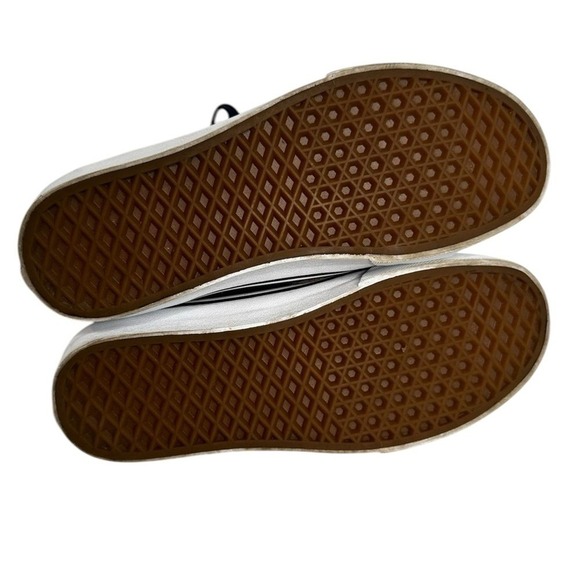 Vans Sk8 Hi Navy Brown Suede Canvas High Top Skate Shoes Men 7.5 Women 9 - Picture 5 of 8